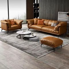 Bộ Sofa da cao cấp màu da bò GSF139