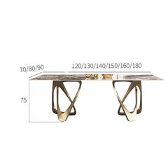 Bàn ăn nhập khẩu mặt đá marble BA0154