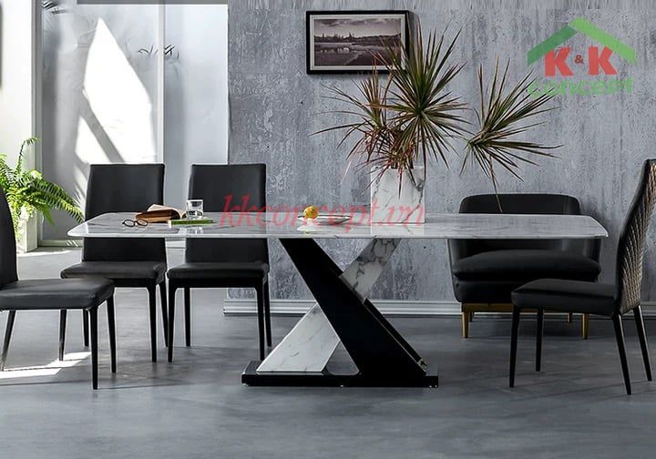 Bàn ăn mặt đá MARBLE BA0094