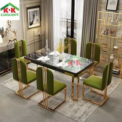 Bàn ăn mặt đá BA079