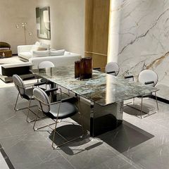 Bàn ăn mặt đá nhập khẩu BA0172