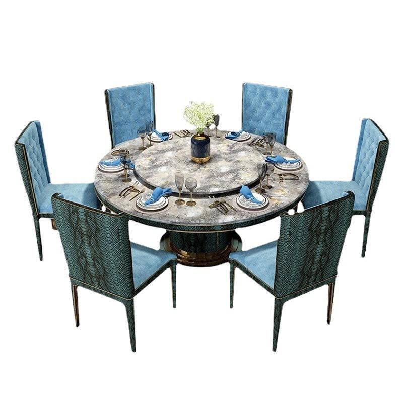 Bộ Bàn Ăn Bằng Đá Cẩm Thạch BA0171