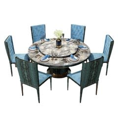 Bộ Bàn Ăn Bằng Đá Cẩm Thạch BA0171
