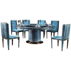 Bộ Bàn Ăn Bằng Đá Cẩm Thạch BA0171