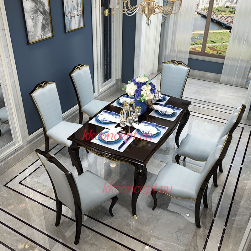 Bàn ăn tân cổ điển BA0095