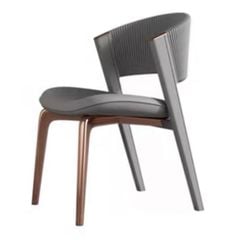 Ghế ăn khung inox mạ titan vàng, Nệm bọc da microfiber GA034