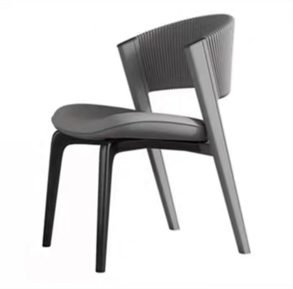 Ghế ăn khung inox mạ titan vàng, Nệm bọc da microfiber GA034