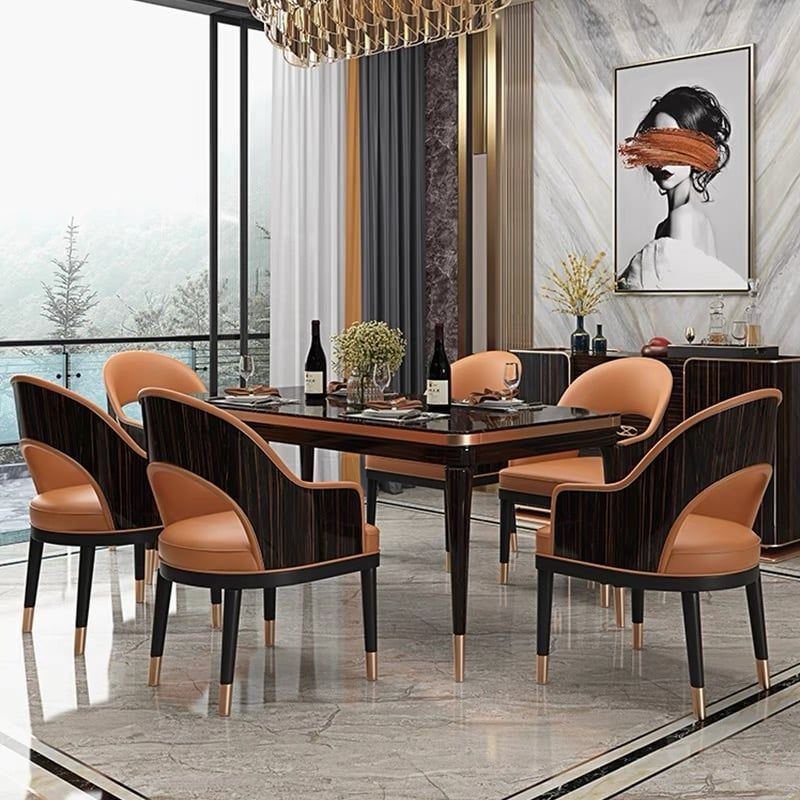 Bàn ăn nhập khẩu sơn bóng Piano BA0161