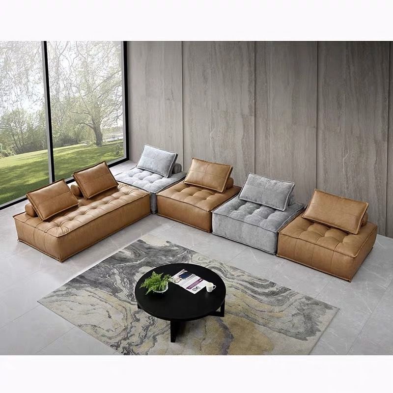 Bộ sofa góc tựa lưng rồi, phối 2 màu đang xen BSF170
