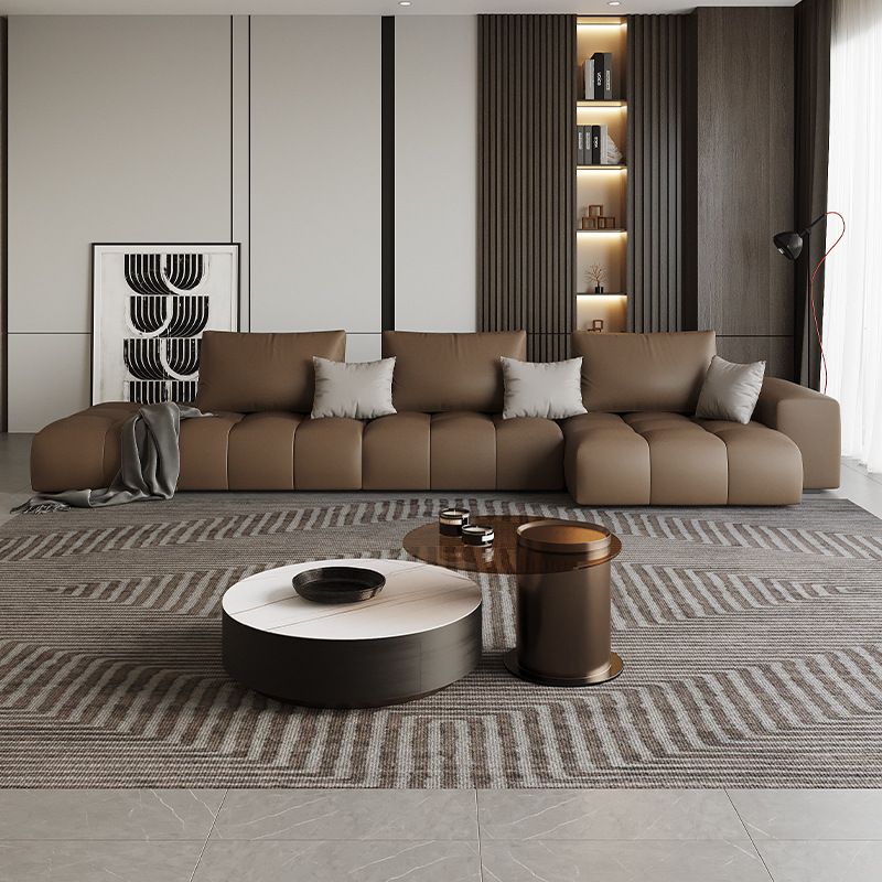 Bộ sofa góc chất liệu da cao cấp BSF171