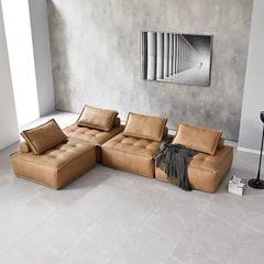 Bộ sofa góc tựa lưng rồi, phối 2 màu đang xen BSF170