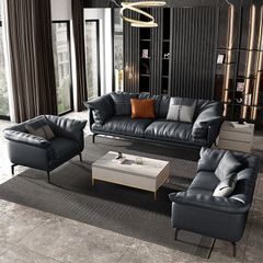 Bộ Sofa da cao cấp màu da bò GSF139