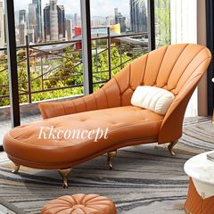 Bộ Sofa da khung viền inox mạ vàng cao cấp BSF117