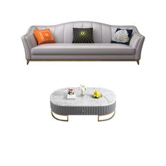 Bộ Sofa da chân inox mạ vàng cao cấp BSF123