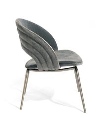 Ghế ăn inox mạ titan vàng bọc vải cao cấp GA041