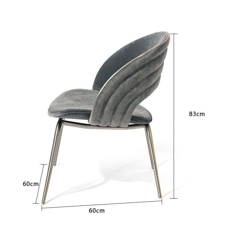 Ghế ăn inox mạ titan vàng bọc vải cao cấp GA041