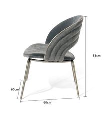 Ghế ăn inox mạ titan vàng bọc vải cao cấp GA041