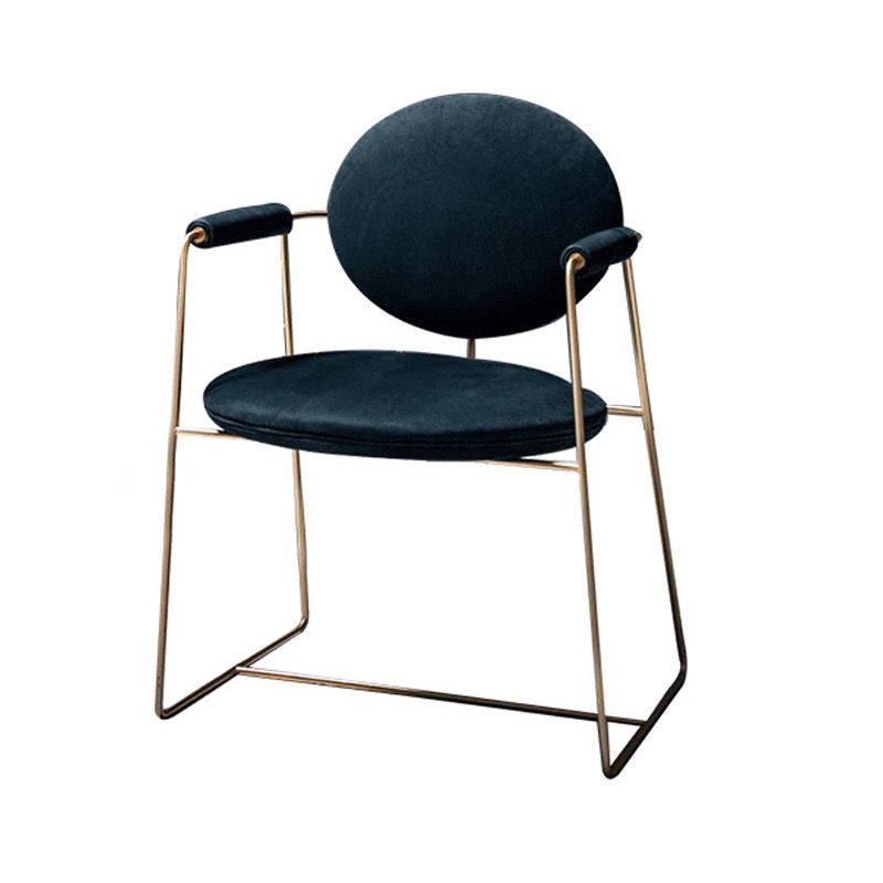 Ghế ăn bọc vải cao cấp khung inox mạ titan vàng  GA046