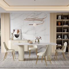 Bàn ăn mặt đá nhập khẩu cao cấp BA0162