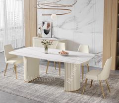 Bàn ăn mặt đá nhập khẩu cao cấp BA0162