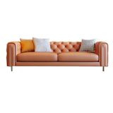  Ghế Sofa da phong cách Tân cổ điển sang trọng GSF173 