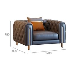 Ghế Sofa da phong cách Tân cổ điển sang trọng GSF173