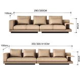  Bộ Sofa da bò cao cấp , màu vàng kem BSF196 