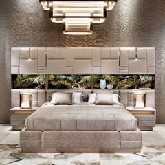 Giường ngủ bọc vải cấp GN048