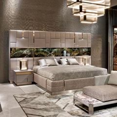 Giường ngủ bọc vải cấp GN048