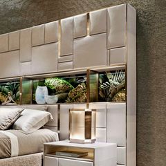 Giường ngủ bọc vải cấp GN048