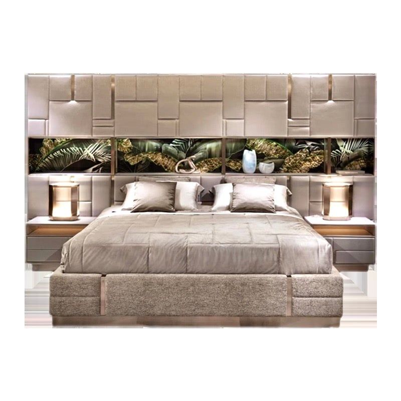 Giường ngủ bọc vải cấp GN048