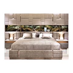 Giường ngủ bọc vải cấp GN048