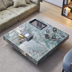 Bàn Sofa đá phiến tối giản phong cách Ý hiện đại BSF167