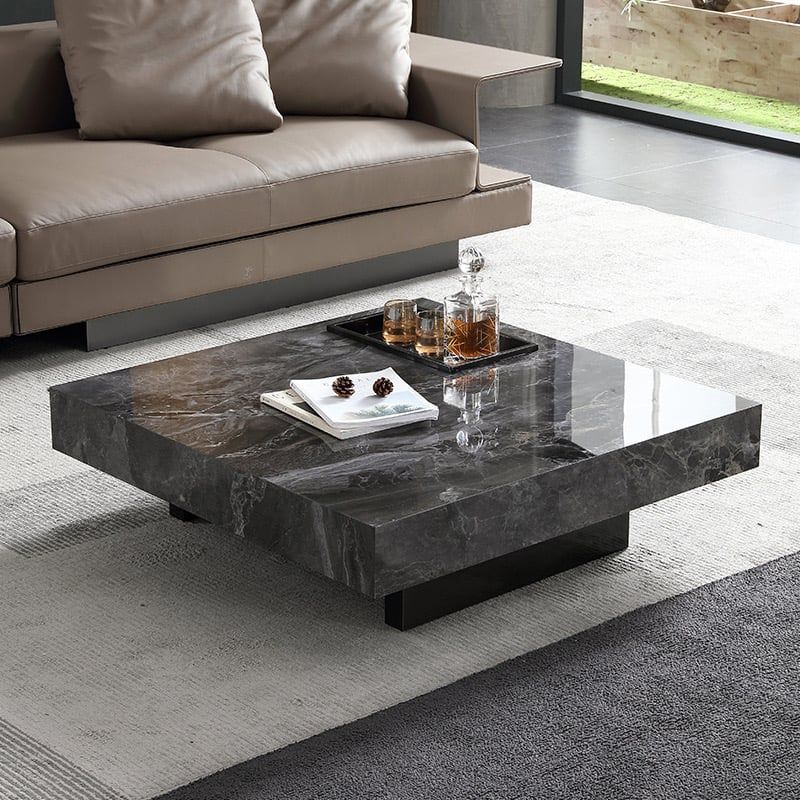 Bàn Sofa đá phiến tối giản phong cách Ý hiện đại BSF167