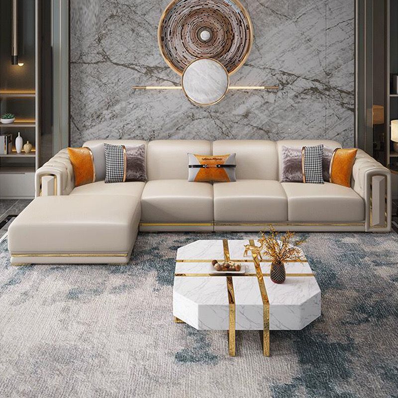 Sofa da bò nhập khẩu góc L BSF177