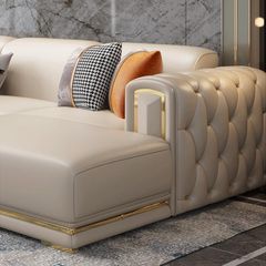 Sofa da bò nhập khẩu góc L BSF177