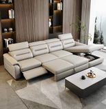  Sofa Giường da bò màu trắng xám BSF185 