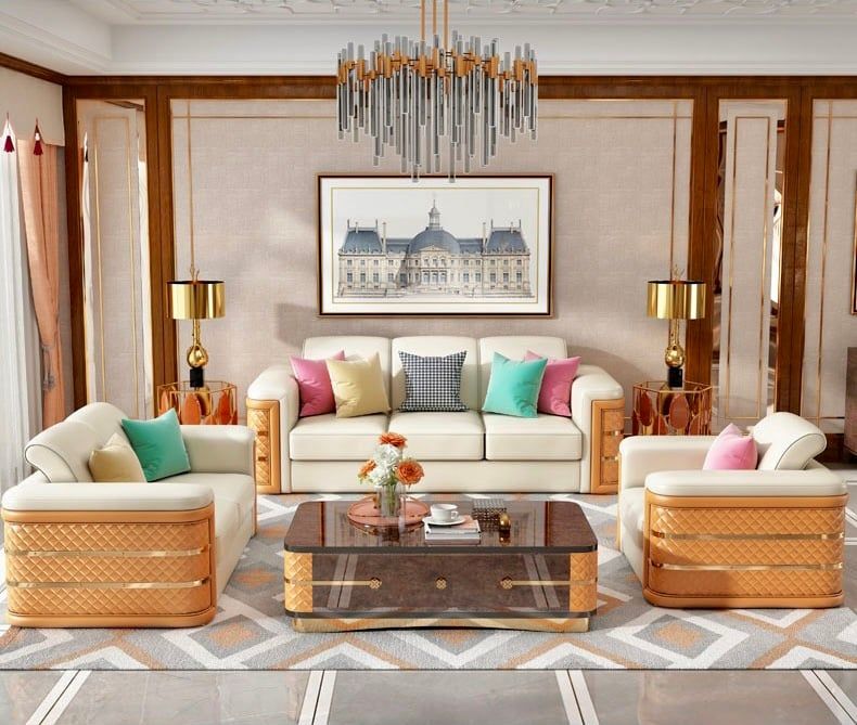 Bộ Sofa da bò BSF191