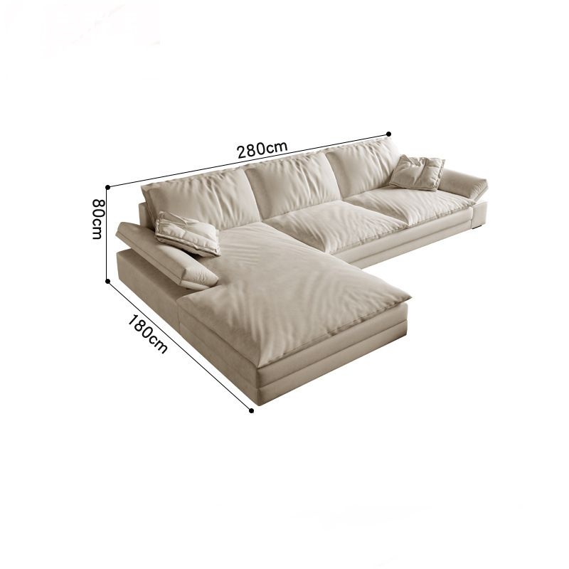  Ghế Sofa góc vải cao cấp , trắng kem BSF194 