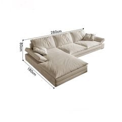 Ghế Sofa góc vải cao cấp , trắng kem BSF194