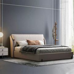 Giường ngủ bọc da bò GN051