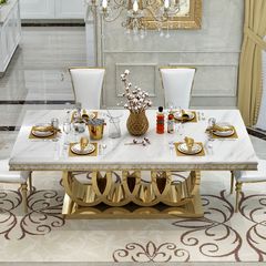 Bàn ăn mặt đá nhập khẩu cao cấp BA0163