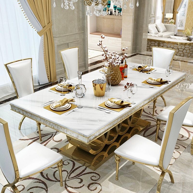 Bàn ăn mặt đá nhập khẩu cao cấp BA0163