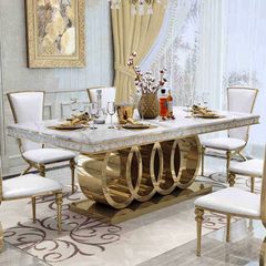 Bàn ăn mặt đá nhập khẩu cao cấp BA0163