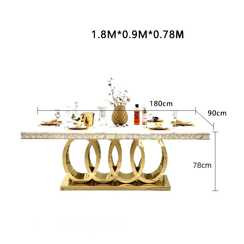 Bàn ăn mặt đá nhập khẩu cao cấp BA0163