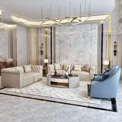 Bộ Sofa da bò tiếp xúc BSF198