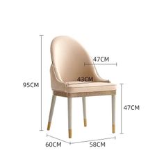 Ghế ăn lưng ốp gỗ sơn piano, bọc da Microfiber, chân gỗ sơn GA058