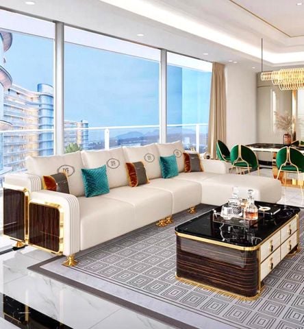 Ghế Sofa góc da cao cấp -  BSF199