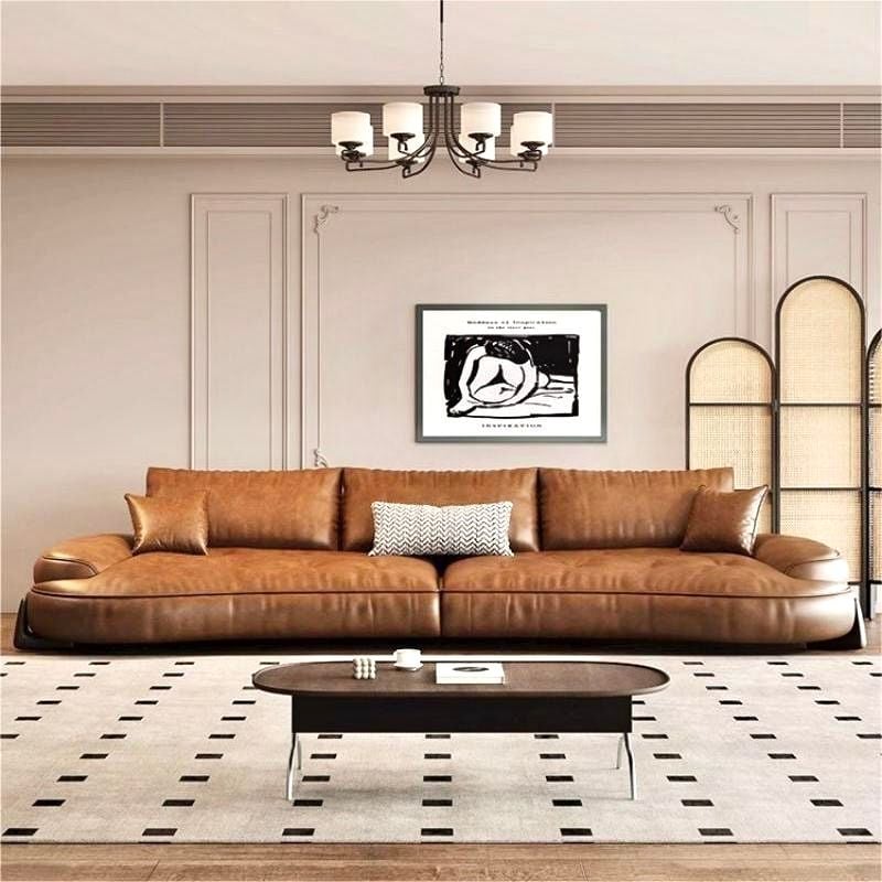 Bộ Sofa da nhập khẩu màu da bò BSF200