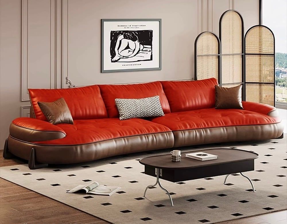  Bộ Sofa da nhập khẩu màu da bò BSF200 